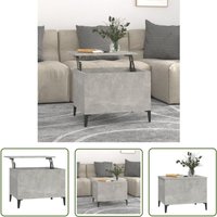The Living Store Couchtisch Betongrau 60x44,5x45 cm Holzwerkstoff - Couchtisch - Wohnzimmereinrichtung - Holzwerkstoff - Betongrau - Höhenverstellbar The Living Store Couchtisch Betongrau 60x44,5x45 cm Holzwerkstoff - Couchtisch - Wohnzimmereinrichtung - Holzwerkstoff - Betongrau - Höhenverstellbar von JINLEFU