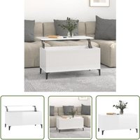 The Living Store Couchtisch Hochglanz-Weiß 90x44,5x45 cm Holzwerkstoff - Couchtisch - Wohnzimmerschmuck - Holzwerkstoff - Weißer Couchtisch The Living Store Couchtisch Hochglanz-Weiß 90x44,5x45 cm Holzwerkstoff - Couchtisch - Wohnzimmerschmuck - Holzwerkstoff - Weißer Couchtisch von JINLEFU