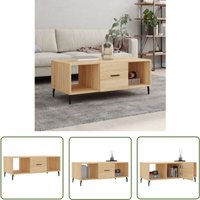 The Living Store Couchtisch Sonoma-Eiche 102x50x40 cm Holzwerkstoff - Couchtisch - Wohnzimmerstil - Holzwerkstoff - Eichefarben - Sideboard The Living Store Couchtisch Sonoma-Eiche 102x50x40 cm Holzwerkstoff - Couchtisch - Wohnzimmerstil - Holzwerkstoff - Eichefarben - Sideboard von JINLEFU