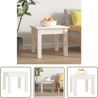The Living Store Couchtisch Weiß 35x35x30 cm Massivholz Kiefer - Holz Couchtisch - Kiefernholz Couchtisch - Weißer Couchtisch - Beistelltisch The Living Store Couchtisch Weiß 35x35x30 cm Massivholz Kiefer - Holz Couchtisch - Kiefernholz Couchtisch - Weißer Couchtisch - Beistelltisch von JINLEFU