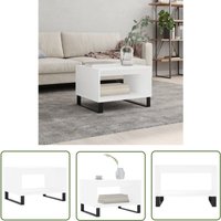 The Living Store Couchtisch Weiß 60x50x40 cm Holzwerkstoff - Couchtisch - Wohnzimmerstil - Weißer Couchtisch - Holzwerkstoff Möbel - Sideboard The Living Store Couchtisch Weiß 60x50x40 cm Holzwerkstoff - Couchtisch - Wohnzimmerstil - Weißer Couchtisch - Holzwerkstoff Möbel - Sideboard von JINLEFU