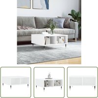 The Living Store Couchtisch Weiß 60x60x30 cm Holzwerkstoff - Couchtisch - Wohnzimmerschrank - Beistelltisch - Weißer Couchtisch - Holzt Tisch The Living Store Couchtisch Weiß 60x60x30 cm Holzwerkstoff - Couchtisch - Wohnzimmerschrank - Beistelltisch - Weißer Couchtisch - Holzt Tisch von JINLEFU