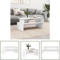 The Living Store Couchtisch Weiß 90x55x42,5 cm Holzwerkstoff - Couchtisch - Wohnzimmerstil - Weißer Couchtisch - Holzwerkstoff Möbel - Sideboard The Living Store Couchtisch Weiß 90x55x42,5 cm Holzwerkstoff - Couchtisch - Wohnzimmerstil - Weißer Couchtisch - Holzwerkstoff Möbel - Sideboard von JINLEFU