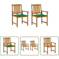 The Living Store Gartenstühle mit Kissen 2 Stk. Massivholz Akazie - Gartenstühle - Holz Gartenmöbel - Akzidenzholzmöbel - Outdoor Möbel - Balkonmöbel The Living Store Gartenstühle mit Kissen 2 Stk. Massivholz Akazie - Gartenstühle - Holz Gartenmöbel - Akzidenzholzmöbel - Outdoor Möbel - Balkonmöbel von JINLEFU