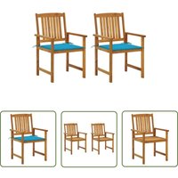 The Living Store Gartenstühle mit Kissen 2 Stk. Massivholz Akazie - Gartenstühle - Holz Gartenstühle - Akzientue Möbel - Outdoor Möbel - Balkonmöbel The Living Store Gartenstühle mit Kissen 2 Stk. Massivholz Akazie - Gartenstühle - Holz Gartenstühle - Akzientue Möbel - Outdoor Möbel - Balkonmöbel von JINLEFU