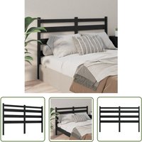 The Living Store Kopfteil Schwarz 146x4x100 cm Massivholz Kiefer - Holz Kopfteil - Kiefer Kopfteil - Schwarzes Kopfteil - Lattenkopfende The Living Store Kopfteil Schwarz 146x4x100 cm Massivholz Kiefer - Holz Kopfteil - Kiefer Kopfteil - Schwarzes Kopfteil - Lattenkopfende von JINLEFU