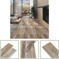 The Living Store PVC-Fliesen Nicht Selbstklebend 5,26 m² 2mm Holzmuster Getüncht - pvc Boden - Vinyl Boden - Wohnraum Boden - Küche Boden - Bad Boden The Living Store PVC-Fliesen Nicht Selbstklebend 5,26 m² 2mm Holzmuster Getüncht - pvc Boden - Vinyl Boden - Wohnraum Boden - Küche Boden - Bad Boden von JINLEFU