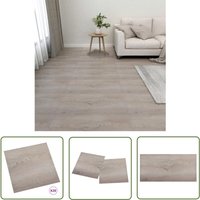 The Living Store PVC-Fliesen Selbstklebend 20 Stk. 1,86 m² Taupe - pvc Fliesen - Selbstklebender Bodenbelag - Vinylboden - Tapete - Wohnraum von JINLEFU