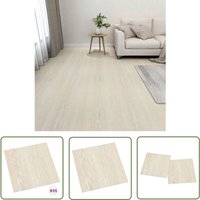 The Living Store PVC-Fliesen Selbstklebend 55 Stk. 5,11 m² Beige - pvc Fliesen - Selbstklebender Boden - Vinylboden - Wohnraum Dekoration The Living Store PVC-Fliesen Selbstklebend 55 Stk. 5,11 m² Beige - pvc Fliesen - Selbstklebender Boden - Vinylboden - Wohnraum Dekoration von JINLEFU