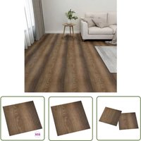 The Living Store PVC-Fliesen Selbstklebend 55 Stk. 5,11 m² Braun - pvc Fliesen - Vinylboden - Selbstklebender Bodenbelag - Brown Floor Tiles The Living Store PVC-Fliesen Selbstklebend 55 Stk. 5,11 m² Braun - pvc Fliesen - Vinylboden - Selbstklebender Bodenbelag - Brown Floor Tiles von JINLEFU