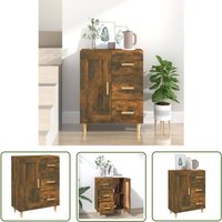 The Living Store Sideboard Räuchereiche 69,5x34x90 cm Holzwerkstoff - Schreibtisch - Wohnzimmermöbel - Sideboard - Regal - Holzmöbel The Living Store Sideboard Räuchereiche 69,5x34x90 cm Holzwerkstoff - Schreibtisch - Wohnzimmermöbel - Sideboard - Regal - Holzmöbel von JINLEFU