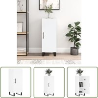 The Living Store Sideboard Weiß 34,5x34x90 cm Holzwerkstoff - Schreibtisch - Wohnzimmermöbel - Sideboard - Regal - Weißer Schrank The Living Store Sideboard Weiß 34,5x34x90 cm Holzwerkstoff - Schreibtisch - Wohnzimmermöbel - Sideboard - Regal - Weißer Schrank von JINLEFU