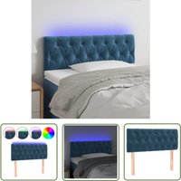 The Living Store led Kopfteil Dunkelblau 90x7x78/88 cm Samt - led Kopfteil - Bett Kopfstütze - Kopfteil Mit Beleuchtung - Samt Kopfteil The Living Store led Kopfteil Dunkelblau 90x7x78/88 cm Samt - led Kopfteil - Bett Kopfstütze - Kopfteil Mit Beleuchtung - Samt Kopfteil von JINLEFU