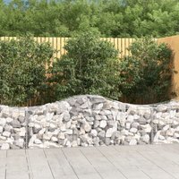 VidaXL Gabionen mit Hochbogen 2 Stk. 200x50x60/80 cm Verzinktes Eisen VidaXL Gabionen mit Hochbogen 2 Stk. 200x50x60/80 cm Verzinktes Eisen von JINLEFU