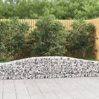 vidaXL Gabionen mit Hochbogen 2 Stk. 400x30x40/60 cm Verzinktes Eisen vidaXL Gabionen mit Hochbogen 2 Stk. 400x30x40/60 cm Verzinktes Eisen von JINLEFU