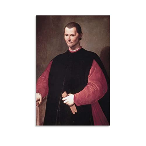 JINLIMAO Bild Auf Leinwand 30 * 50CM Senza Cornice Niccolò Machiavelli Picture Print Modern Family Bedroom Decor Posters von JINLIMAO