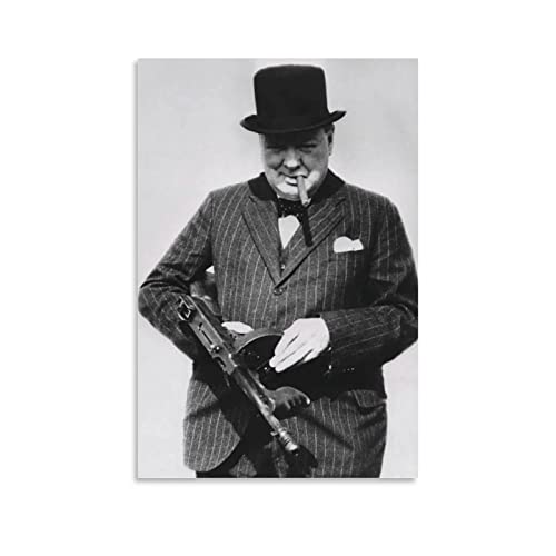 JINLIMAO Bild Auf Leinwand 30 * 50CM Senza Cornice Winston Churchill von JINLIMAO