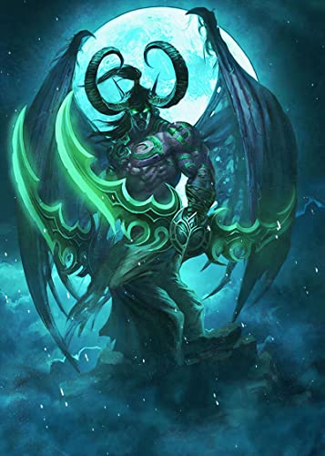 JINLIMAO Bild Auf Leinwand 40 * 60CM Senza Cornice Illidan Stormragen von JINLIMAO