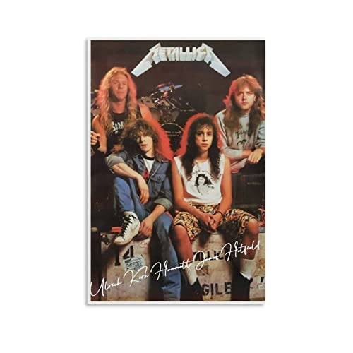 JINLIMAO Bild Auf Leinwand 40 * 60CM Senza Cornice Poster di Lars Ulrich Kirk Hammett James Hetfield von JINLIMAO