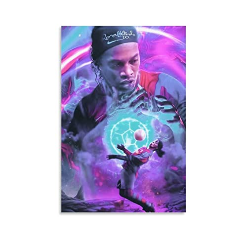 JINLIMAO Druck Auf Leinwand 60 * 90CM Senza Cornice Ronaldinho Atleta Carta Da Parati Camera Da Letto Regali Decorazione Per Uomini Donne von JINLIMAO