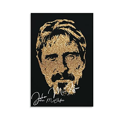 JINLIMAO Leinwand Bilder 30 * 50CM Senza Cornice John McAfee Poster Soggiorno Camera da letto Pittura Opera d'arte von JINLIMAO