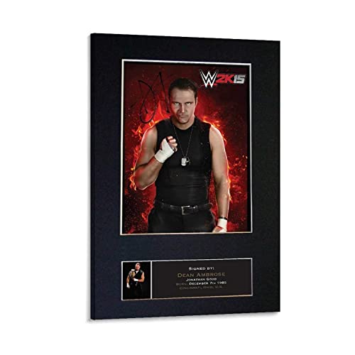 JINLIMAO Wanddeko Poster 50 * 70CM Senza Cornice Dean Ambrose Wrestler autografo autografo montato arte da parete soggiorno poster camera da letto pittura JINLIMAO Wanddeko Poster 50 * 70CM Senza Cornice Dean Ambrose Wrestler autografo autografo montato arte da parete soggiorno poster camera da letto pittura von JINLIMAO