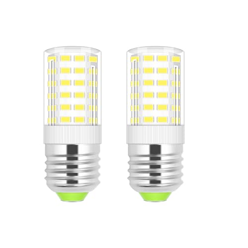 JINLONTA 2er-Pack E27 LED Kaltweiß 6000K Glühbirne 7W Ersetzen 60W Halogenlampen AC100-265V Nicht dimmbar Kerze Leuchtmittel für Heimbeleuchtung von JINLONTA