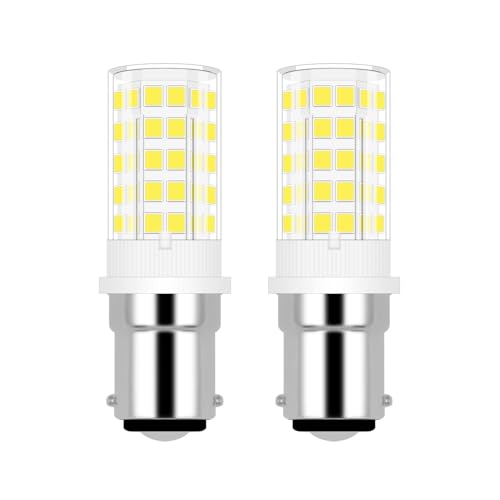 JINLONTA B15d NäHmaschinenlampe 4W Ersatz 30W/40W Halogenlampe 230V Kaltweiß 6000K Nicht dimmbar B15d Klein Bajonettsockel Kronleuchter für Nähmaschine, Dunstabzugshaube, Kronleuchter, 2er Pack von JINLONTA