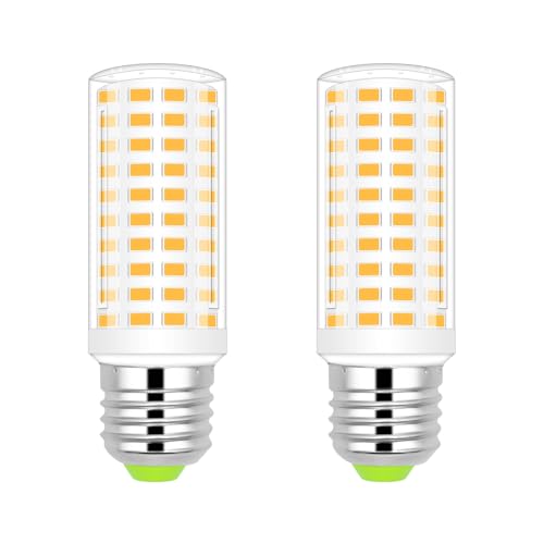 JINLONTA E27 LED Warmweiß 3000K 10W Entspricht 100W Glühlamp E27 Mais Glühbirnen 1200Lm Nicht Dimmbar Kein Flackern Energiesparlampe,Schraube Kerze Leuchtmittel 2er Pack von JINLONTA