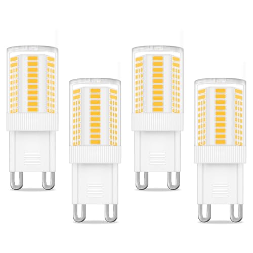 JINLONTA G9 LED Warmweiß 3000K,3W G9 Glühbirne entspricht 20W-30W Halogenlampe,G9 Lampe 230V 200LM kein Flackern, nicht dimmbar,G9 Enegiesparende Birne,4er Set von JINLONTA