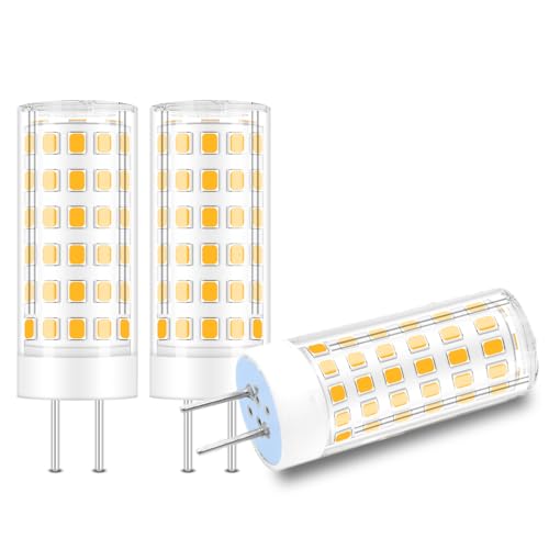 JINLONTA GY6.35 LED Lampe 12V Ersatz Halogen 50W 60W 3000K Warmweiß G6.35 Bi-Pin 560LM Leuchtmittel 5W Nicht Dimmbar für Schreibtischlampe, Kronleuchter, Deckenleuchte(3 Stück) von JINLONTA