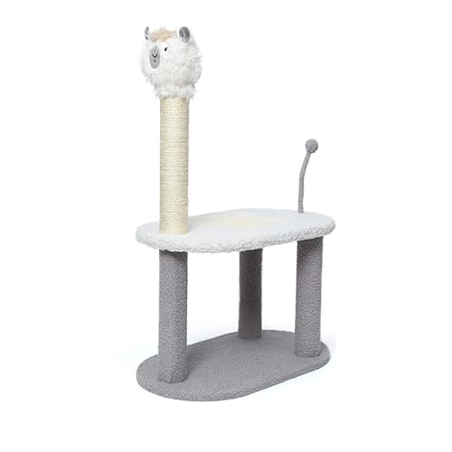 Cat Tree Cat Tower Pet Cat Kletterrahmen Alpaka-Form mit lustiger Katzenkugel Kleiner und mittelgroße Katzenkratzer nach Katzenbaum Katzentaum in Innenklettern (Farbe: Gold) Beauty Comes von JINMUXUAN