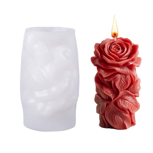 Embossed Rose Flower Cylinder Silicone Molds For Epoxy Resin Handmade Soap Making Gypsum Decoration Resin Mold Embossed Rose Flower Cylinder Silicone Molds For Epoxy Resin Handmade Soap Making Gypsum Decoration Resin Mold von JINQIGG
