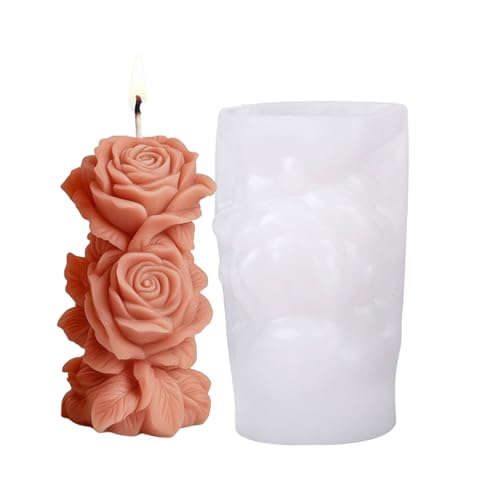Embossed Rose Flower Cylinder Silicone Molds For Epoxy Resin Handmade Soap Making Gypsum Decoration Resin Mold Embossed Rose Flower Cylinder Silicone Molds For Epoxy Resin Handmade Soap Making Gypsum Decoration Resin Mold von JINQIGG