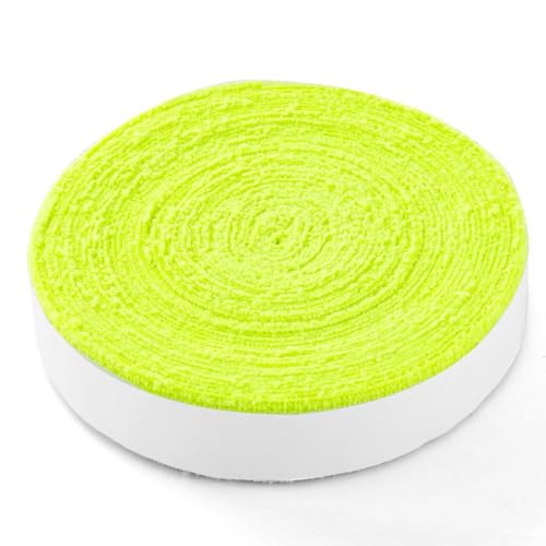 10 m Mikrofaser-Handtuch-Griffband, ideal für Tennis- und Badmintonschläger, atmungsaktiv und schweißabsorbierend (grün) von JINSBON