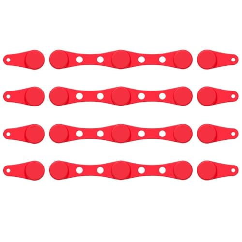 Air Fryer Magnetic Silicone Buckle, Air Fryer Silicone Magnet Clips, Air Fryer Magnets, For Hold Down Air Fryer Pergamentpapier, Secure Fixation(Red) von JINSBON