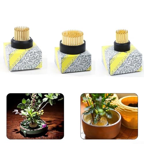 Blumen-Arrangierwerkzeug, runder Kenzan-Spike-Froschhalter für Ikebana und Topfdeckel-Vasen-Display (35 mm) von JINSBON