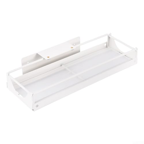 Edelstahl-Regal unter der Spüle, halten Sie Ihre Küche ordentlich und zugänglich (weiß) von JINSBON