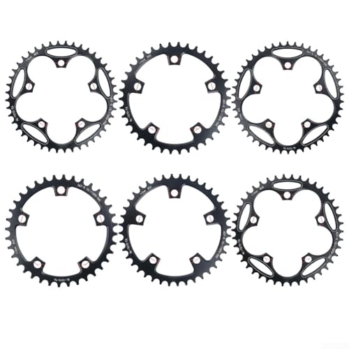 Fahrrad-Kettenblatt, Kettenblatt aus robuster Aluminiumlegierung mit schmalen und breiten Zähnen, für Rennräder, Mountainbikes (38T) von JINSBON
