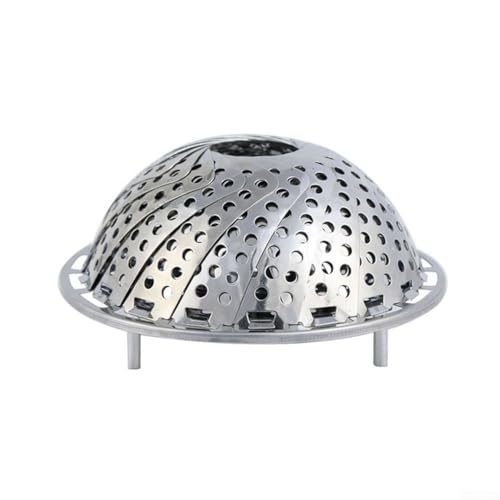 Faltbares Edelstahl-Dampfgarer-Gestell, verstellbare Größe, multifunktionales Küchenzubehör (22 cm) von JINSBON