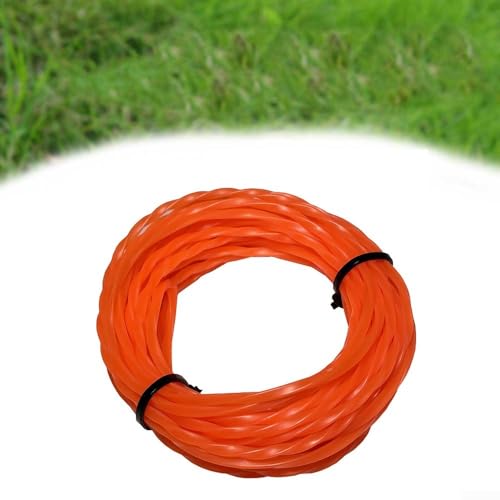 Für Motorsensenschnur, 0 241,3 cm Trimmerschnur, langlebiges Nylon, Orange, 1 Stück von JINSBON