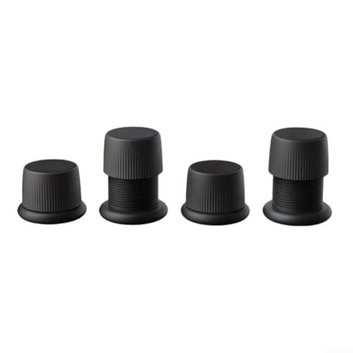 Für robuste Möbelfußpolster, verstellbare Erhöhungen für Kaffeemaschine, 4 Stück (schwarz) von JINSBON