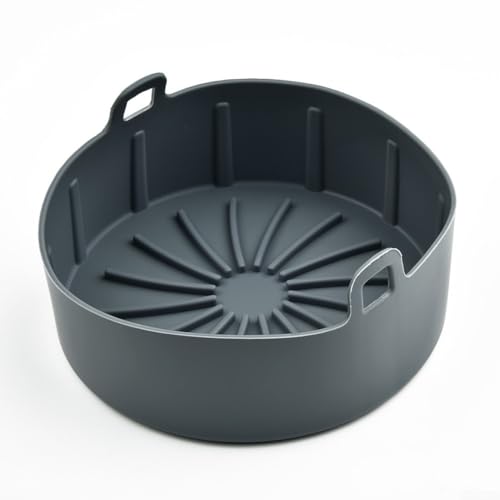 Halten Sie Ihren Airfryer Korb sauber mit SilicFor Pot Easy Maintenance (Grau) von JINSBON