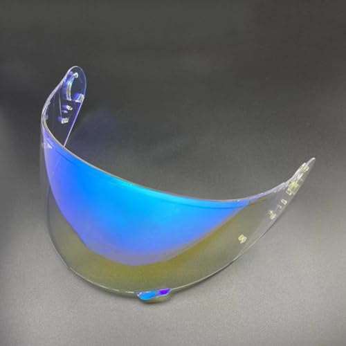 Helmvisierlinse kompatibel mit Gtair Air2 Neotec Cns1 TC5 Schutz, hohe Lichtdurchlässigkeit, Nachtsicht aktiviert (Transparent Revo Blue) von JINSBON