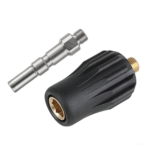 Hochdruckreiniger-Adapter, mit Schnellkupplung und Messinganschluss, kompatibel mit G14-Gewindeschläuchen, ermöglicht effizienten Reinigungswerkzeugwechsel von JINSBON
