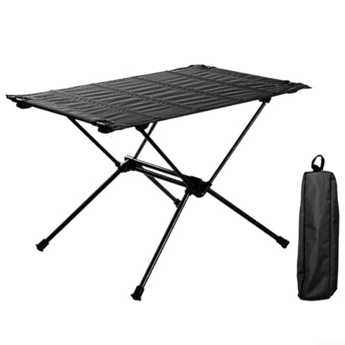 JINSBON Faltbarer Grill-Picknicktisch, tragbar und stabil, ideal für Outdoor-Aktivitäten (Schwarz) von JINSBON