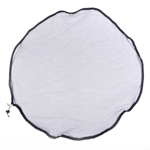 Praktischer Regenschutz mit Netzkordel, geeignet für 95 cm Durchmesser (schwarz) von JINSBON