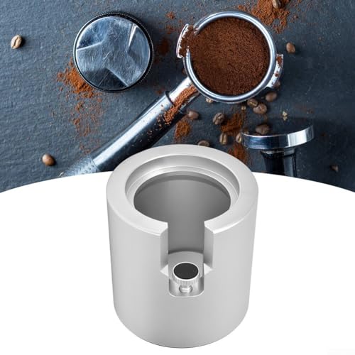 Premium Edelstahl Kaffee Tamper Halter Einstellbare Höhe Rack für Siebträger Stilvoll & (51 mm Schwarz) von JINSBON