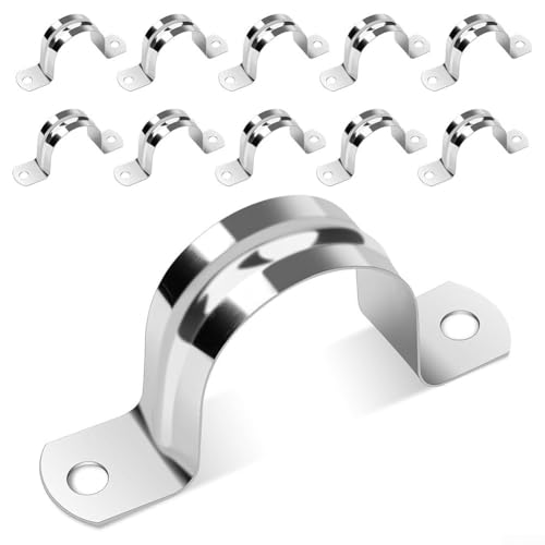 Rohraufsätze mit U-förmigem Design, 304 Edelstahl für lange Lebensdauer (40 mm, 10 Stück) von JINSBON