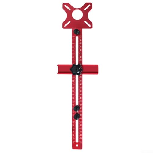 Router Fräsrillenhalterung und Basis-Set für Holzbearbeitungsschränke, hohe Härte, Aluminium-Design (A) von JINSBON